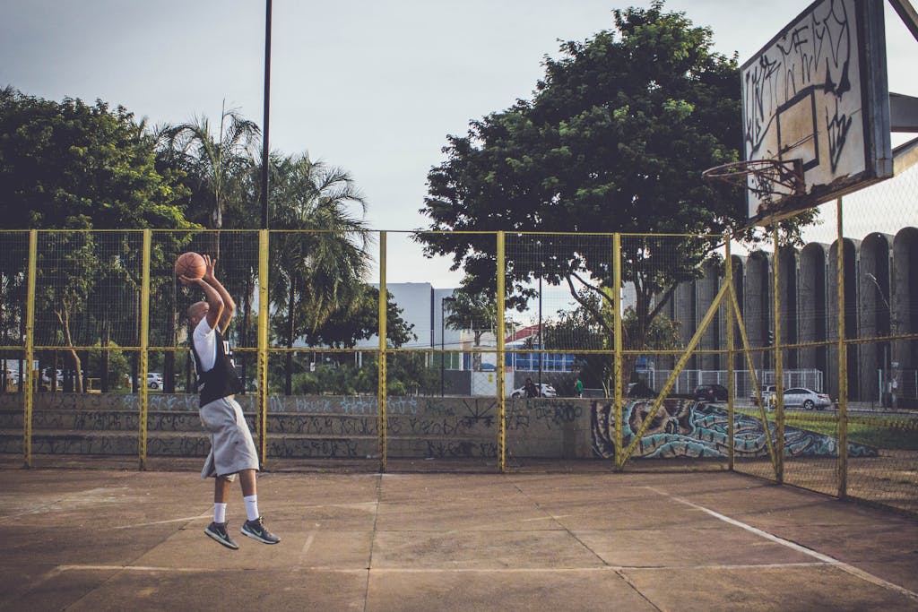 Man Doing Jump Shot